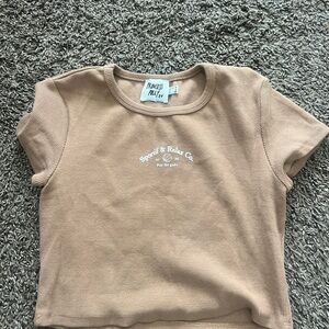 Princess Polly Brown Crop Top
